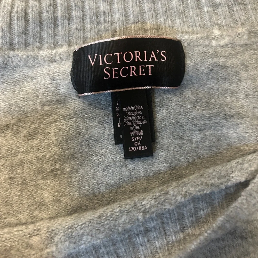 Victoria’s Secret Gray Rhinestone Sweater - Picture 3 of 3